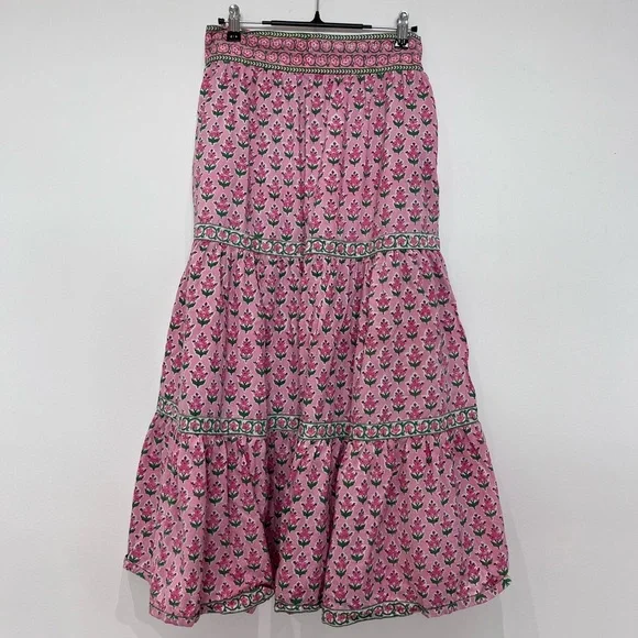 PINK CITY PRINTS Rose Hyacinth Lucia Skirt - Picture 8 of 12